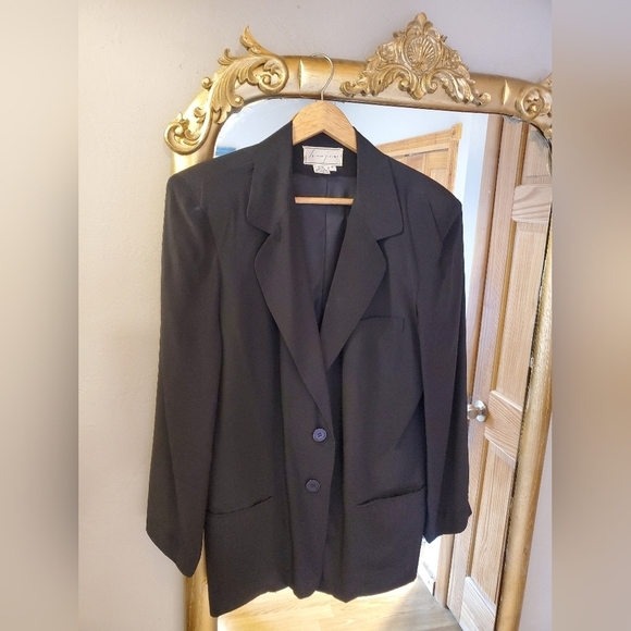 Spencer Jeremy Silk Vintage Long Blazer - Picture 1 of 10
